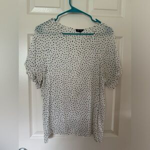 Pinkblush Black and White Blouse